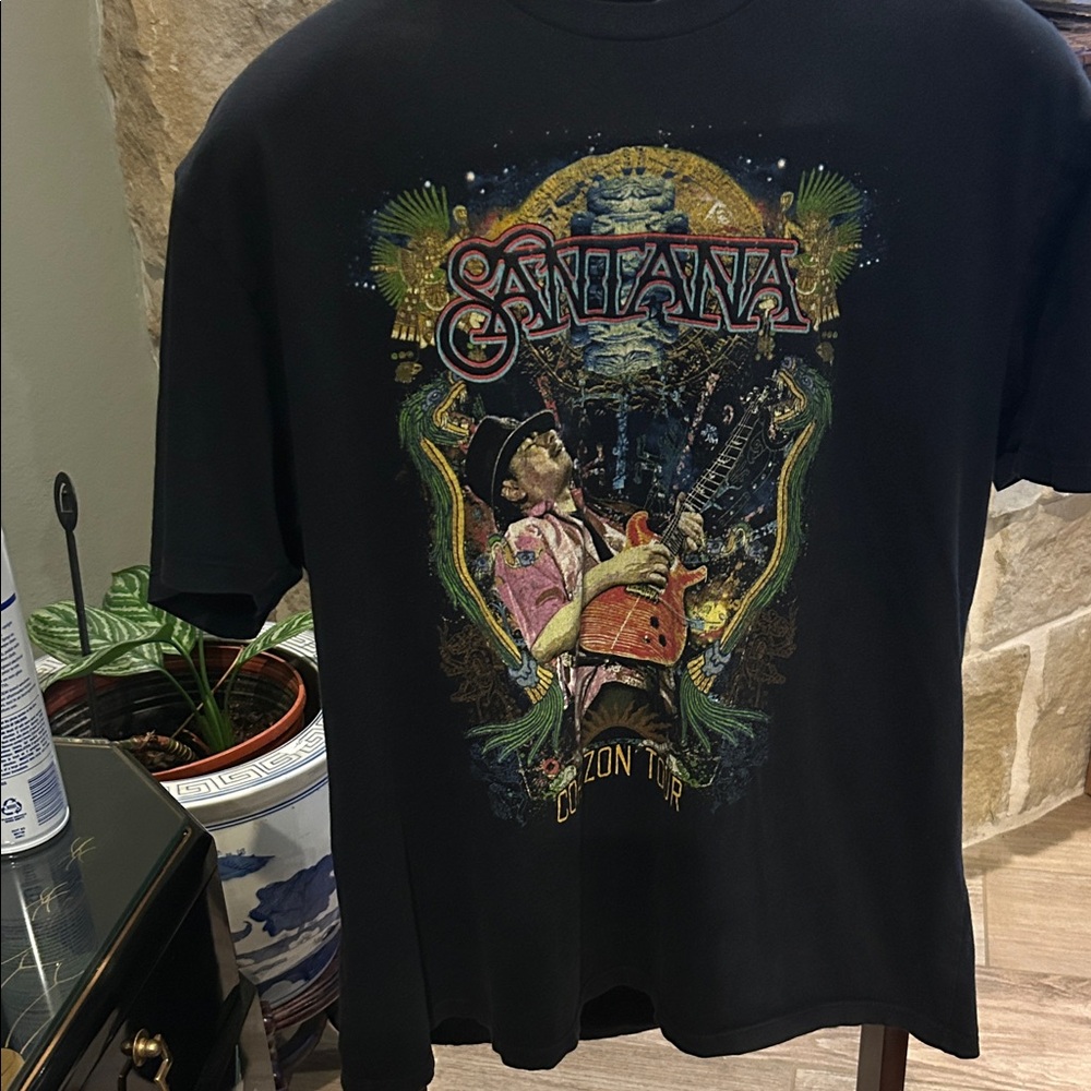 Santana Rock Black Graphic Tee